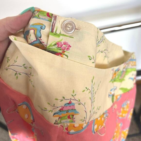 Vintage Retro Whimsical Gardening Baking Apron Tradwife Cottagecore Homemaker - Picture 8 of 11